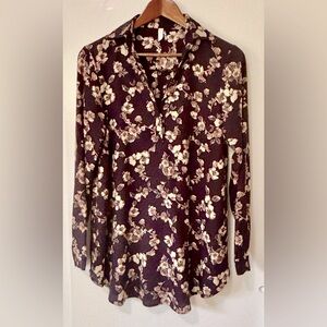 Pinkblush| Floral Oversized Long Sleeve Top Sz M